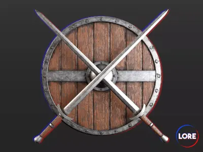 Medieval Collection Common Sword and Shield 3D Model Pack