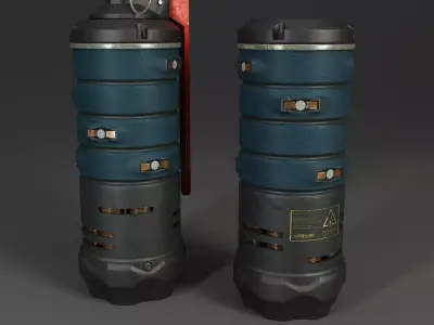 Sci-Fi Grenade Pack Low-poly 3D model