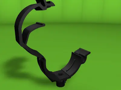 Clip clamp and anchor Low-poly 3D model