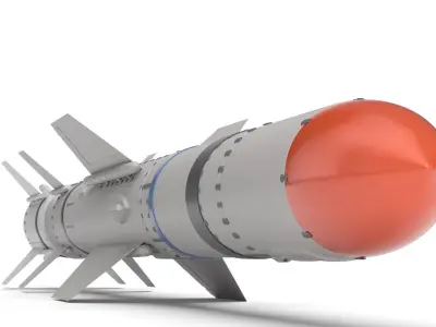 AGM UGM RGM 84 Harpoon Anti-Ship Missile 3D model