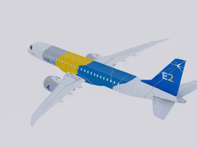 Embraer E190 E-2 Color House 3D model