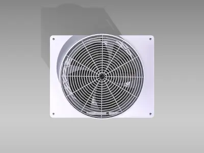 10hp Toshiba Carrier VRF Heat Recovery Outdoor Unit Low-poly 3D model