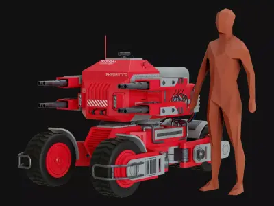 UGV Concept-2-Red 3D model