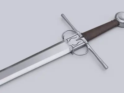 Medieval Arming Sword Low-poly 3D model purchase