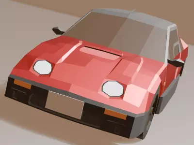 Autozam AZ-1 - Low Poly Free Free 3D model