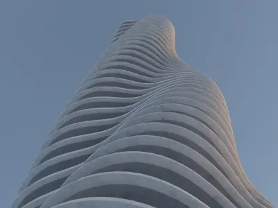 Futuristic Building Concept 3D model