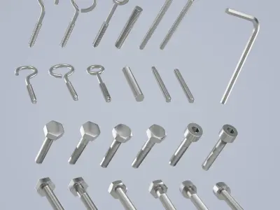 Screw Collection 3D model