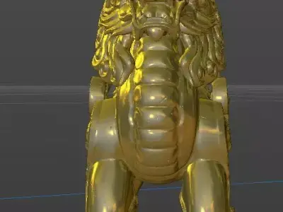 China Unicorn Ancient Mythical Animals 3D model