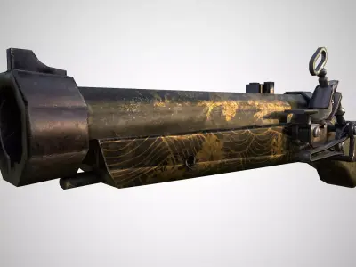 Ashina Isshin Gun Free 3D model