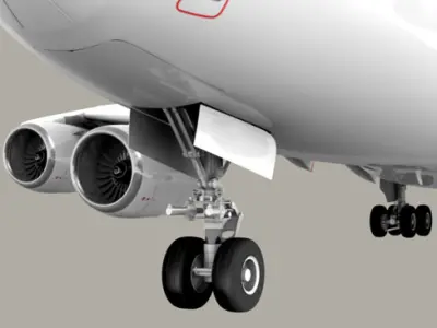 Airbus A380 New House Colors 3D model