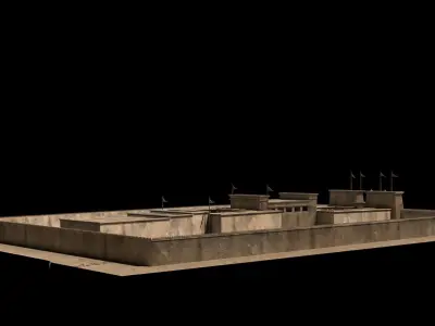 Luxor Temple Egypt 3D model