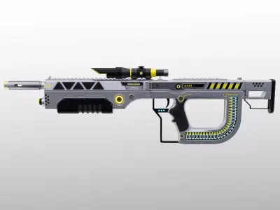 X Sniper Low-poly 3D model