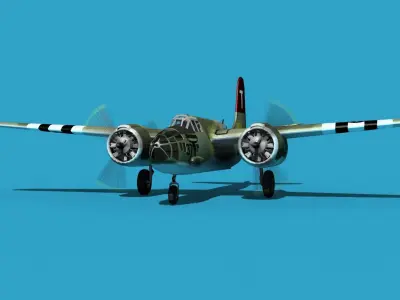 Douglas A-20E Havoc V03 3D model