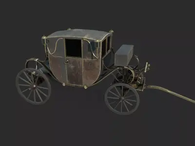Late 19th century classical carriage carriages 3D model purchase