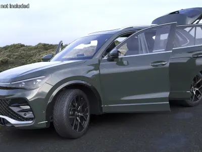 Volkswagen Tiguan 2024 Green 3D model