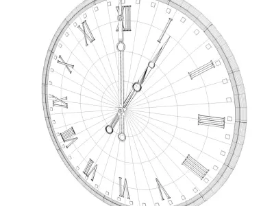 Clock 3D model buy