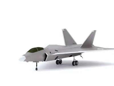 Lockheed Martin FB-22 - STRIKE RAPTOR - Low-poly 3D model