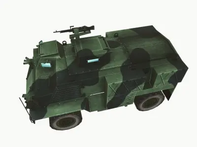 AT105 Saxon Low-poly 3D model