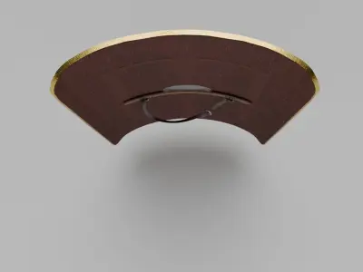 Scutum Roman Shield 3D Model Low-poly 3D model