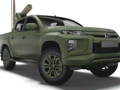 Mitsubishi L200 Vampire C-UAS 2023 3D model