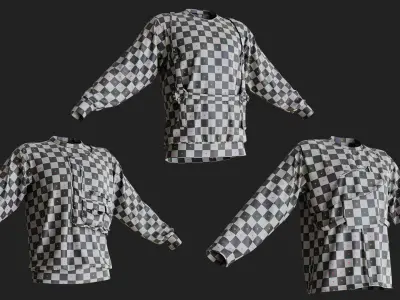 3 Tactical shirts for men 3D model