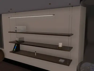Hanging Shelf Free low-poly 3D model