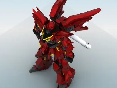 MSN-06S Sinanju Ver Ka 3D model