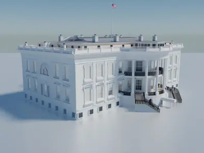 The White House Washington 3D model