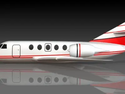 Airplane Dassalut Falcon 20 3D model