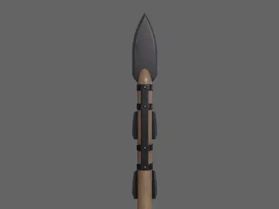 PBR Spear V3b Low-poly 3D model