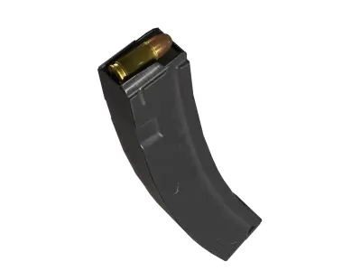 MP5k submachine gun  Low-poly 3D model