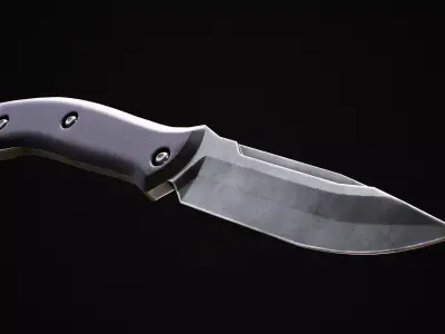 Knife Low-poly 3D model 37