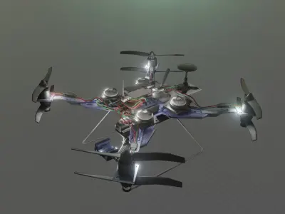 Long Range Drone Anatomy Design 3D model