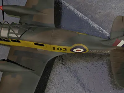 Airspeed AS10 Oxford Mk-1 3D model