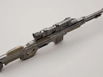 Assault Sci-fi rifle 3D model