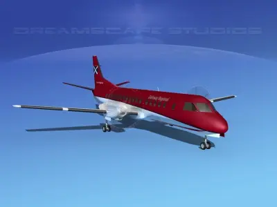SAAB 2000 Galloway Regional 3D model