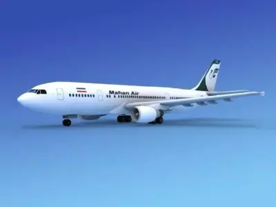 Airbus A-300 Mahan Air 3D model