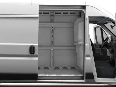 Peugeot Boxer Van L3H2 HQ Interior 2023 3D model