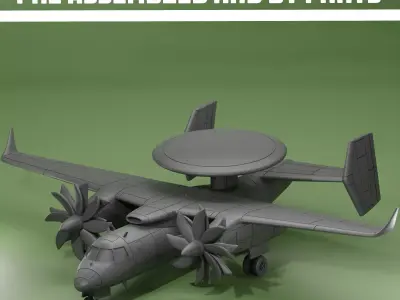 Yakovlav YAK 44E AEW A 3D print model
