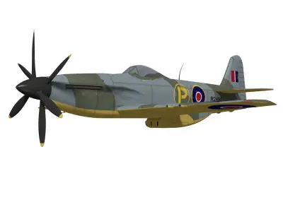 martin baker mb5 3D model