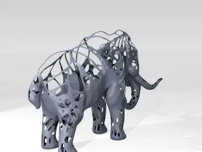 Mammoth Dust Voronoi 3D model