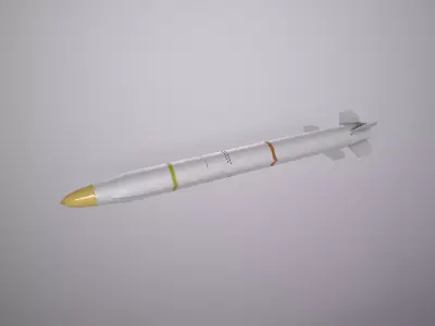 AGM-88G AARGM-ER Anti-radiation Missile Low-poly 3D model