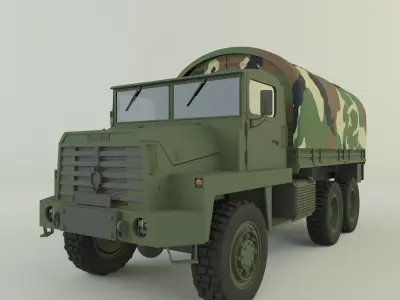 Berliet GBC 8 KT military truck 3D model