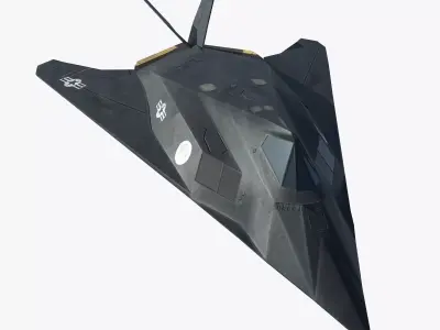 military plane lockheed f-117 Low-poly 3D model
