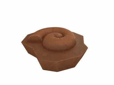 Fossil Ammonite 3D model