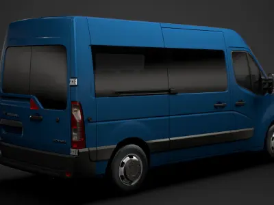 Vauxhall Movano L2H2 WindowVan 2020 3D model