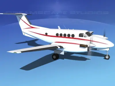 Beechcraft B200 GT King Air V08 3D model