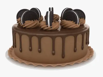 Oreo Cookie Cake 3D model