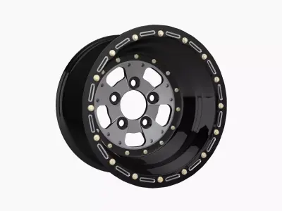 Sander 750 series drag rear wheel Low-poly 3D model