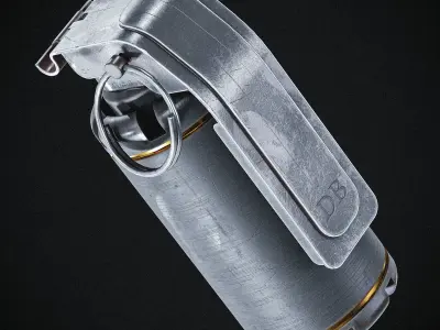 Smoke Grenade  Low-poly 3D model